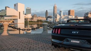 Ford Mustang Performance Exhaust - Dual Rear Exit - CORSA Performance - Cat-Back Sport - Black - `15-`17